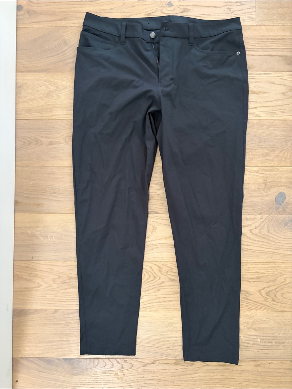 lululemon athletica Men's Black Stretch Chinos